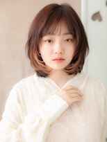 カバーヘア ブリス 大宮西口(COVER HAIR bliss)&nbsp;インナーカラー/ミディアムレイヤー/ピンクブラウン/重めボブe