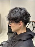フェザー/サーフカール/センターパート/波巻きツイスパ