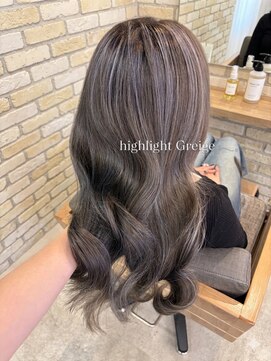 ヘアリゾート エーアイ 川越店(hair resort Ai) グレージュカラー/ハイライト/ハイライトグレージュ