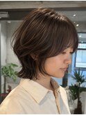 逗子葉山マッシュウルフショートウルフレイヤー耳かけ外ハネY218