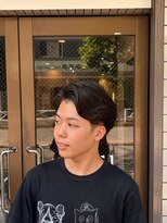 スウェル 押上店(Swell)&nbsp;大人センターパートで魅せる好印象メンズヘア