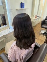 エクファ ヘア シェリル 草津 南草津店(ex-fa hair cherir)&nbsp;ミルクティーブロンド/ダークブルー/デジタルパーマ/南草津