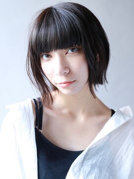 フリップビーアヴェダ(FLIP B AVEDA) 本八幡×黒髪×外ハネショートボブ×小顔