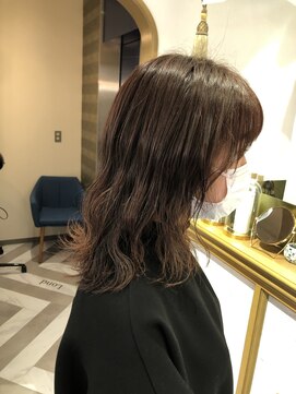 ロンドアベニール 北千住(Lond avenir) namie  ブリーチ無しピンクベージュカラー