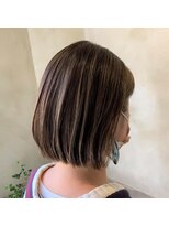 カフネ(CAFUNE)&nbsp;ボブ / ハイライト  / カーキベージュ