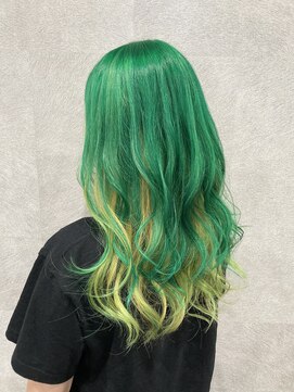 エン(en) グリーンインナーイエロー