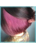 【W-ワット-原宿】＊最旬インナーピンクショートカラー＊