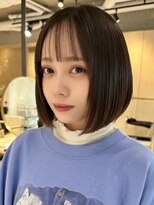 ティア(Tia.)&nbsp;ボブヘア/縮毛矯正/髪質改善トリートメント/グレージュ/ショート