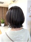 くびれボブマッシュウルフ/ガーリー/丸みボブ/小顔