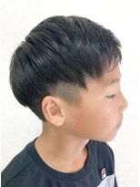 黄ぐまくん美容室 キッズ ツーブロック