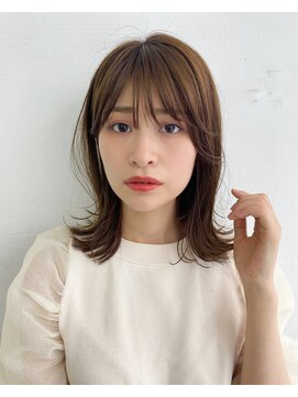 エマ ギンザ(EMMA GINZA) 夏人気！くびれミディアムヘア♪透明感シナモンベージュ