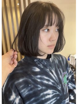 ダアッカ(da acca) ブリーチなしダブルカラーダークオリーブグレー