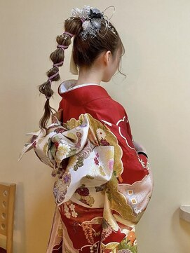 コージ(koji) 直方／成人式／たまねぎアレンジヘア