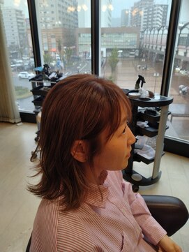 シャンプーボーイ 佐世保駅前店(SHAMPOO BOY) ピンクベージュ　佐世保美容室　シャンプーボーイ佐世保駅前店