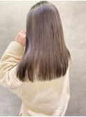 髪質改善　アッシュベージュカラー　