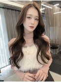 憧れ韓国くびれヘア/顔まわりカットレイヤーカット艶髪黒髪