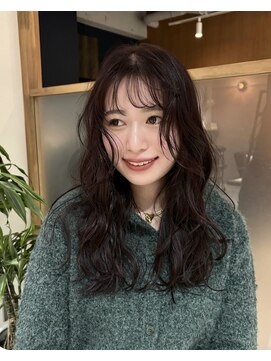 ラミエ バイ メルト 吉祥寺(lamie by melt) 【小川】ピンクブラウン/きりっぱなし/エアリーロング