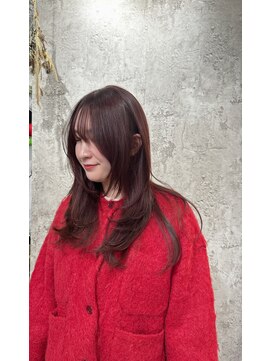 ヨペ(yeope) 【顔診断レイヤー】ピンクバイオレットカラー/レイヤーカット