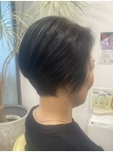 【大人可愛いクールショート×アッシュブラウン】