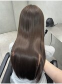 ブリーチ無し透明感ココアグレージュ