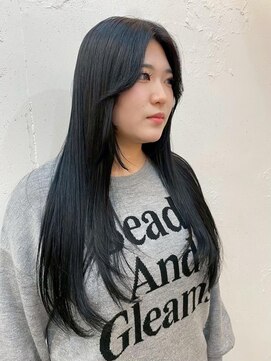 ロミー 本厚木(ROMMY.) レイヤーカット◎ブルーカラー髪質改善◎韓国ヘア20代～50代