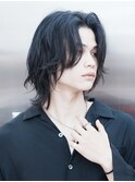 渋谷メンズボブウルフ緩めスパイラルパーマニュアンスパーマ