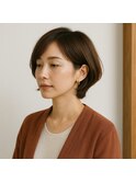 大人の美フォルムミセスショートボブ 20代 30代 40代 50代 60代