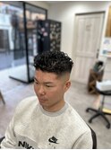 #MEN’S HAIR#サーフカール#刈り上げセンターパート#船橋
