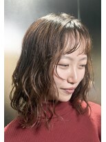 麻生一輪&nbsp;パーマスタイル