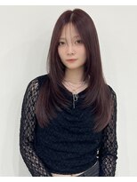 ciate 天神 レイヤーカット/ブリーチなしダブルカラー/ブリーチ/ダブルカラー&nbsp;レイヤーカット×ボルドーカラー