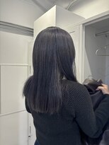 ローレンジウ(LOREN JU)&nbsp;着物ヘア/ダークアッシュ/ミディアムレイヤーカット/名古屋名駅