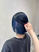 アース 今池店(HAIR&MAKE EARTH)&nbsp;寒色系インナーカラー×切りっぱなしボブ