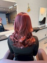 パーミルヘアーピピ(permille hair pipi) レッド×巻き髪