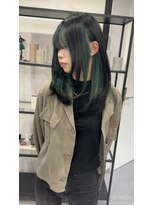 ソルバイジゼル(sol by gisele)&nbsp;ダークグリーンインナーカラー
