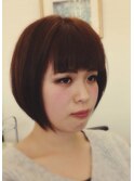 さりげ前下がりボブ