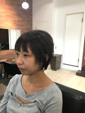 ソア フォー ヘアー(Soi for hair) 小顔ナチュラルストレート×前上がりマッシュショート