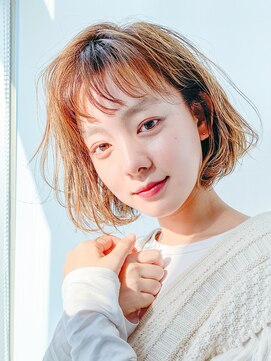 アルバム 銀座(ALBUM GINZA) エアリーボブ_ショートパーマホワイトアッシュ_38255