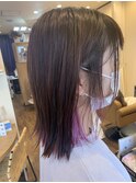 ピンクパープルのインナーピアスカラー