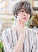 ★グレイアッシュxフェザーバング小顔ミニウルフ10代20代30代★8