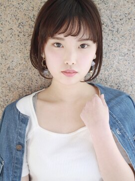 モリオフロムロンドン 松戸店(Morio from London) 【松戸　ムラマツ】前髪ベージュ大人かわいい前下りボブ