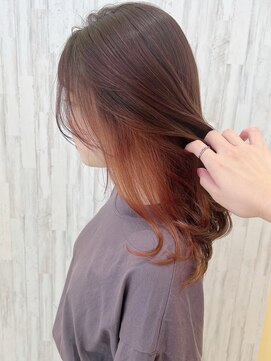 アンジュ 大豆島店(ange) 秋のインナーカラー[20代30代40代50代60代]