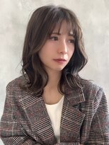 【orente 表参道】春髪ミディアム×ブリーチなし透明感カラー