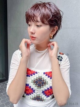 オーブ ヘアー ニーナ 麻生店(AUBE HAIR nina)の写真/【カット3300】骨格に合わせて小顔に！ごまかしが利かないショートヘアだからこそプロの技術が光る☆