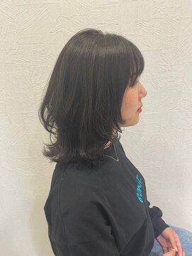 ハクバイジェービー 稲毛(hak by jb) 前髪/マチルダボブ/ピンクベージュ/インナーグレージュ[稲毛駅]