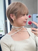 ロンドシエル 横浜(Lond ciel)&nbsp;韓国美人ショート×前髪×シルキーベージュ【横浜モード】