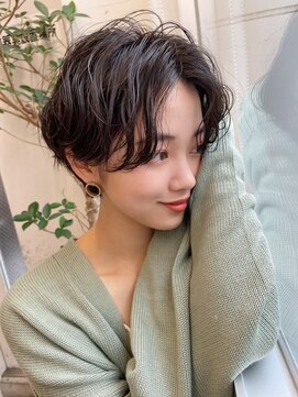 サンド 鹿児島中央(sand) 黒髪/グレーベージュ/レイヤーロング/前髪パーマ[鹿児島駅]