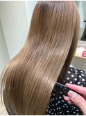 ミルクティベージュ×髪質改善トリートメント