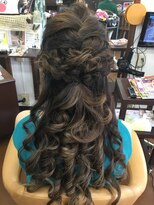 美容室ポプリ&nbsp;ハーフアップ