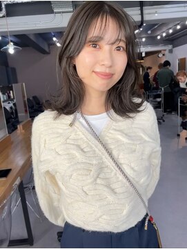 レブ 三条河原町(Reb,) 切りっぱなしボブ×透明感カラー