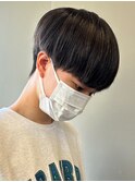 黒髪マッシュナチュラルマッシュメンズヘア韓国ツーブロック